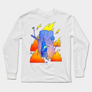 Snake in a Fire Long Sleeve T-Shirt